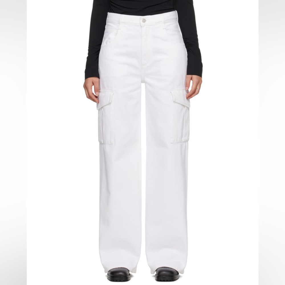 Agolde White Cargo Jeans